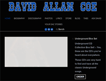 Tablet Screenshot of davidallancoe.com